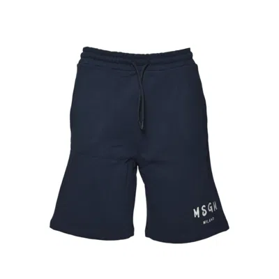 Msgm Shorts In Blue