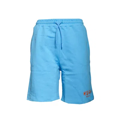 Msgm Shorts In Blue