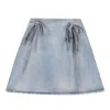 Msgm Blue Cotton Clothing Skirts In Blue