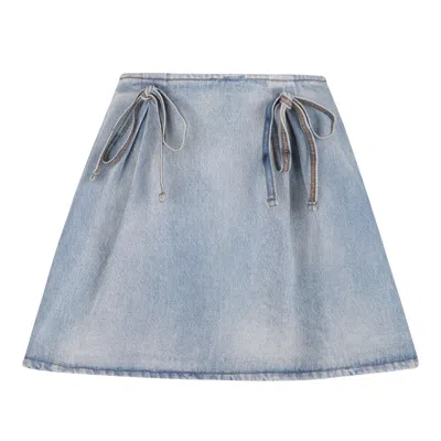 Msgm Blue Cotton Clothing Skirts
