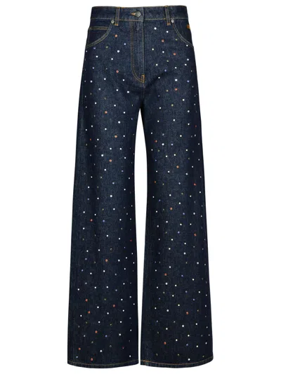 Msgm Blue Cotton Jeans