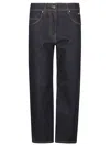 Msgm Blue Logo-plaque Straight-leg Jeans In Black