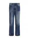 Msgm Blue Mid Rise Jeans In Blue