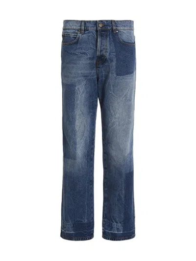 Msgm Blue Mid Rise Jeans