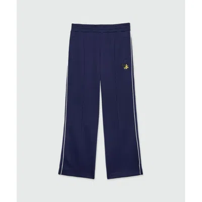 Msgm Blue Polyester Joggers (workout Pants)