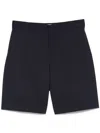 Msgm Blue Virgin Wool Shorts
