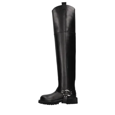 Msgm Boots In Black