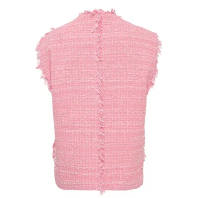 Msgm Boucle Tweed Vest