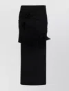 Msgm Bow A-line Midi Skirt With Knot Detailing