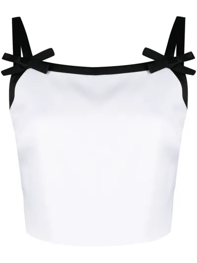 MSGM BOW-DETAIL CROP TOP