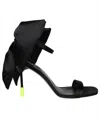 Msgm Bow Detail Sandals In Black