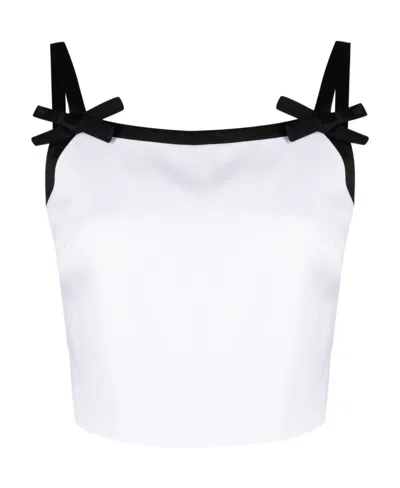 MSGM MSGM BOW DETAILED CROPPED TOP