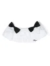 Msgm Bow-detailing Cropped Top In White