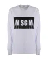 Msgm Printed French Cotton-terry Sweatshirt