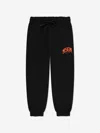 Msgm Logo-print Cotton Track Pants In Black