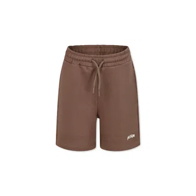 Msgm Kids' Brown Shorts For Boy With Logo