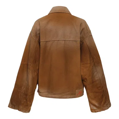 Msgm Brown Utility Pocket Detail Jacket