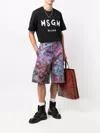 Msgm Brush Stroke Logo Tee