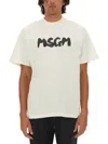 Msgm Topwear In Bianco Sporco