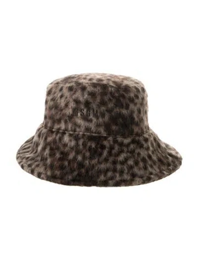 Pre-owned Msgm Bucket Hat In Brown