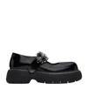 Msgm Buckle Platform Mary Jane Shoes In Black
