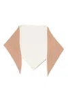 Msgm Triangular Scarf In Gold