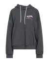 Msgm Burro Studio X  Woman Sweatshirt Gunmetal Size Xxl Cotton In Gray