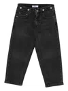 Msgm Button-fastening Jeans In Black