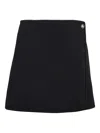 Msgm Button-fastening Mini Skirt In Black