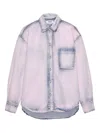 Msgm Button Shirt In Pink