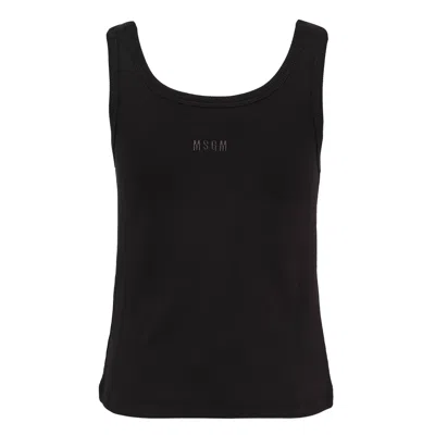 Msgm Button Strap Tank Top