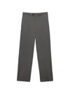 Msgm Button Tailored Trousers In Gray