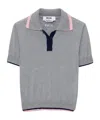 Msgm Buttoned Polo Shirt In Gray