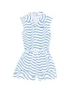 Msgm Buttoned Striped Playsuit In Blue