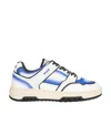 Msgm Calf Leather Sneakers In White