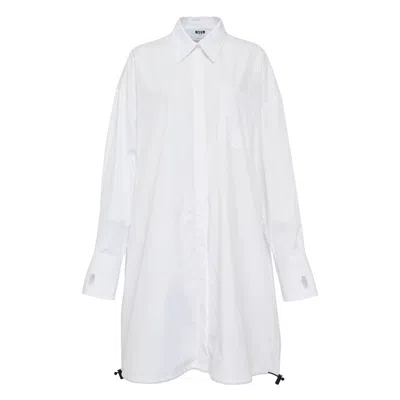 Msgm Camicia Shirt In White