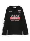Msgm Rhinestone-embellished T-shirt In Black