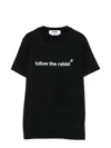Msgm T-shirt With Rabbit Print In Black