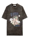Msgm Family Business Print T-shirt In Black