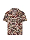 Msgm Camo-print Shirt In Multi