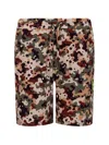 Msgm Camouflage-print Bermuda Shorts In Multi
