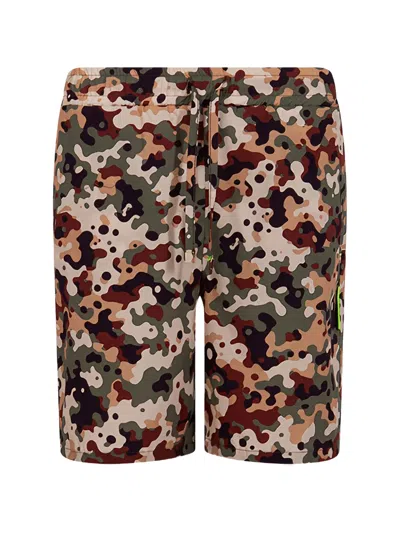 Msgm Kids' Camouflage-print Bermuda Shorts In Multi