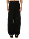 Msgm Utility Cargo Pant With Multiple Pockets In Black