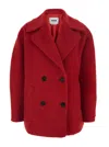Msgm Cappotto/coat In Red