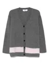 Msgm Cardigan In Gray