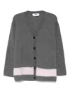 Msgm Cardigan In Gray
