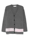 Msgm Cardigan In Gray