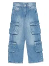 Msgm Cargo Jeans In 蓝色