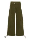 Msgm Cargo Pants In Green