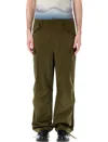 Msgm Cargo Pants In Green